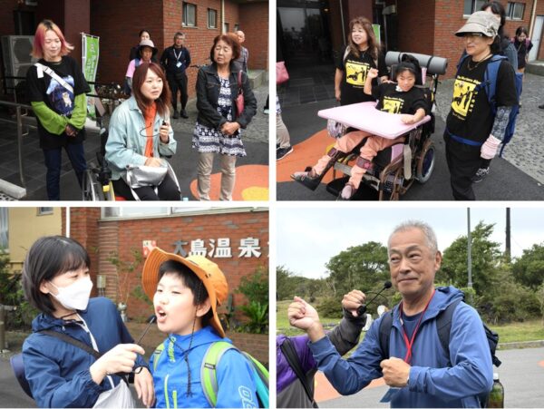 出発前には自己紹介や危険対応時に役立つ手話の共有などが行われた