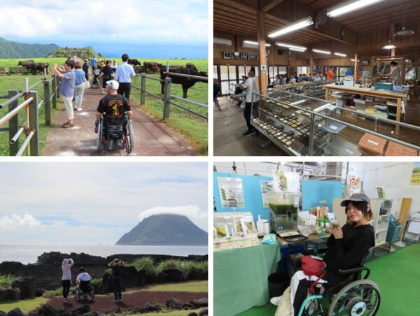 八丈島のさまざまな観光地を訪問した