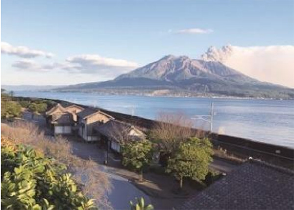 仙厳園から見る桜島