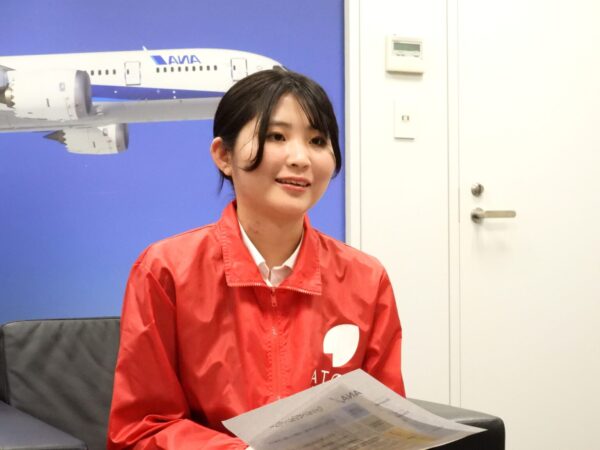何気ない日常にも広がる、ANAの事業の存在感について語る畠山さん