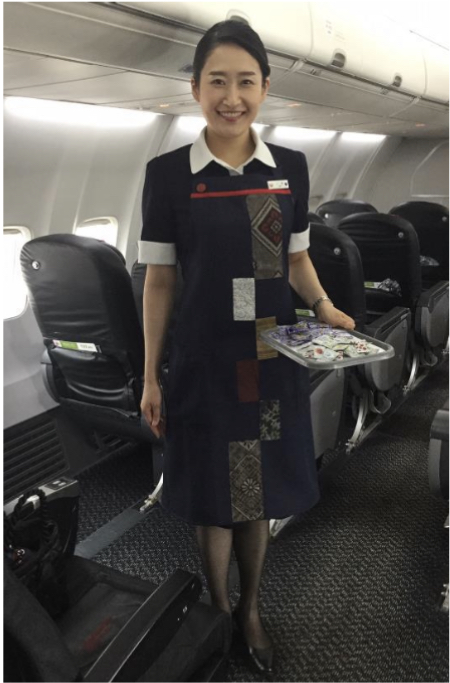 日本航空 機内で鹿児島産品をピーアール 大島紬エプロンも 旅行業界 最新情報 トラベルビジョン