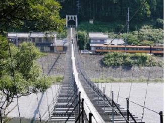 塩郷のつり橋