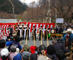 上高地開山祭