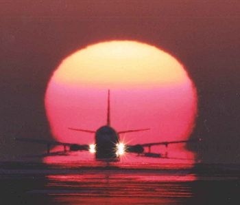 阿蘇くまもと空港夕陽